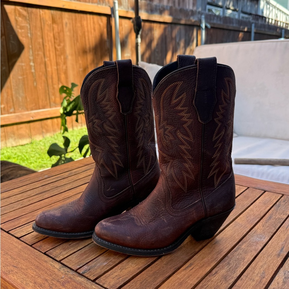 Masterson women’s Western boots, size 5.5, brown leather